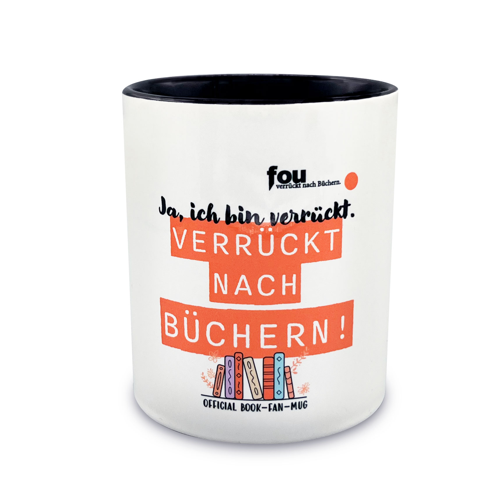 Tasse „verrückt nach Büchern“ – Buch-Fan Collection