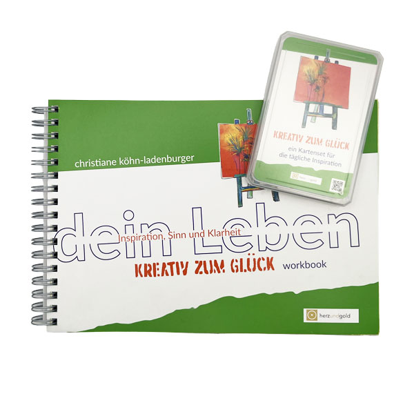 „Kreativ zum Glück“ - Workbook & Kartenset